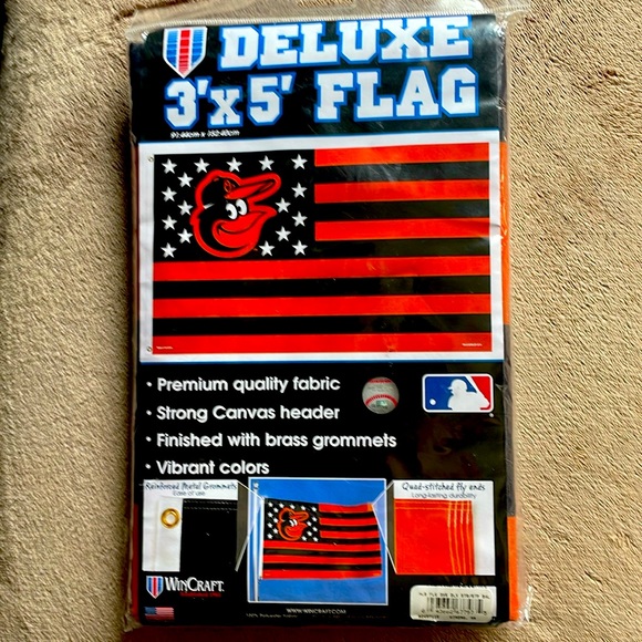 MLB Baltimore Orioles 3’x5’ Flag - Picture 1 of 1